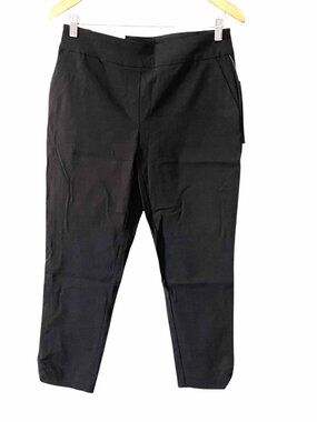 NWT JM Collection Deep Black Ankle Pants Comfort Waistband Pants Womens Small